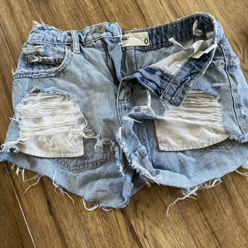 High waisted jean festival shorts